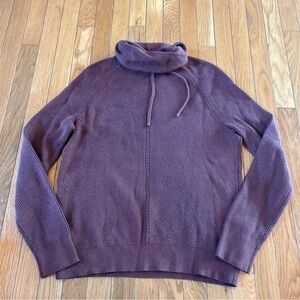 Express High Drawstring TurtleNeck Pullover Sweater Mens Size Large Brown